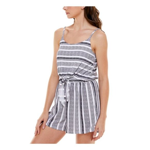 Ultra Flirt Striped Romper Size XL - Picture 1 of 7